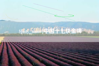 滕州中国十七块金牌