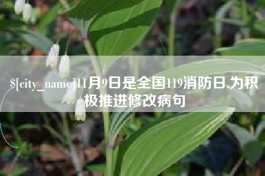 滕州11月9日是全国119消防日,为积极推进修改病句