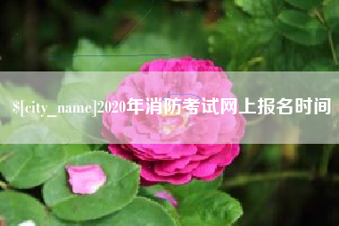 滕州2020年消防考试网上报名时间