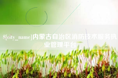 滕州内蒙古自治区消防技术服务执业管理平台