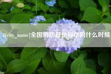 滕州全国消防日是每年的什么时候