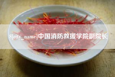 滕州中国消防救援学院副院长