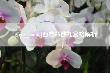 滕州西方命数九宫格解析