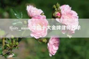 滕州中国十大金牌律师名单
