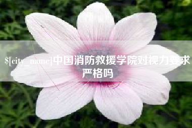 滕州中国消防救援学院对视力要求严格吗