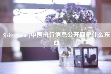 滕州中国执行信息公开网是什么东西