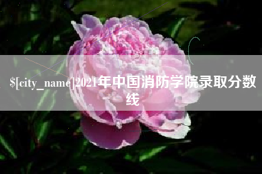 滕州2021年中国消防学院录取分数线