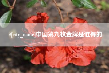 滕州中国第九枚金牌是谁得的