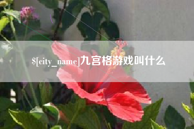 滕州九宫格游戏叫什么