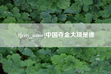 滕州中国夺金大项是谁