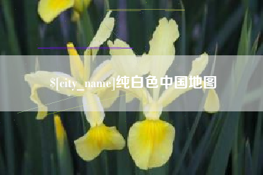 滕州纯白色中国地图