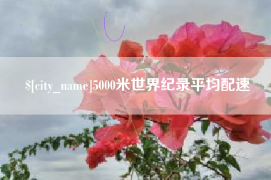 滕州5000米世界纪录平均配速