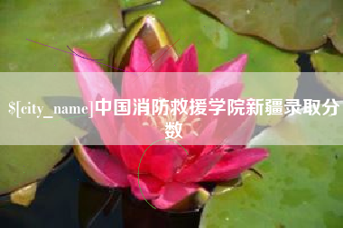 滕州中国消防救援学院新疆录取分数