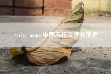 滕州中国九枚金牌分别是