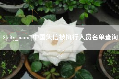滕州中国失信被执行人员名单查询