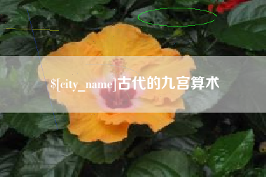 滕州古代的九宫算术
