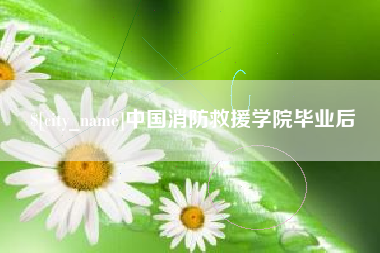 滕州中国消防救援学院毕业后