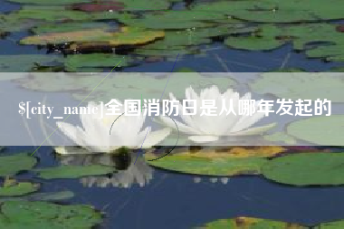 滕州全国消防日是从哪年发起的