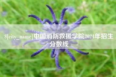 滕州中国消防救援学院2024年招生分数线