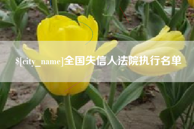 滕州全国失信人法院执行名单