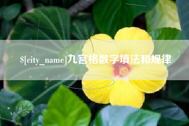 滕州九宫格数字填法和规律