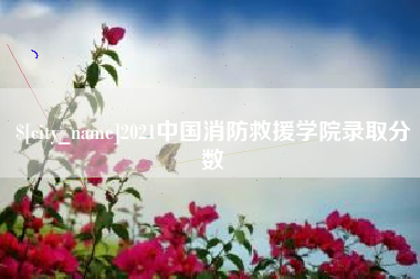 滕州2021中国消防救援学院录取分数