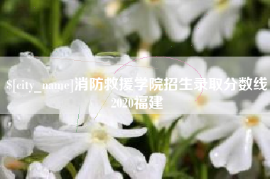 滕州消防救援学院招生录取分数线2020福建