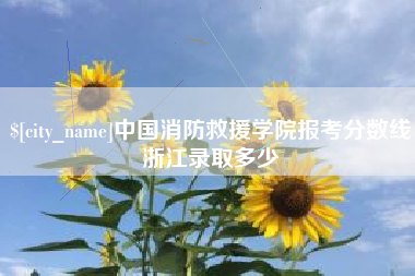 滕州中国消防救援学院报考分数线浙江录取多少