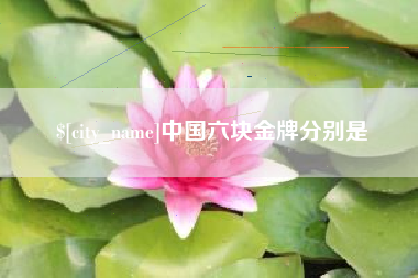 滕州中国六块金牌分别是