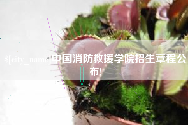 滕州中国消防救援学院招生章程公布!
