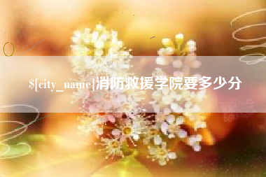 滕州消防救援学院要多少分